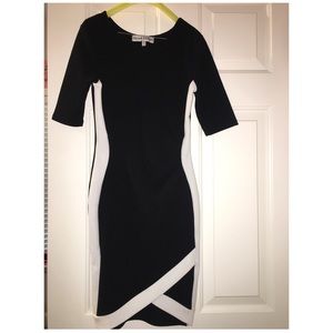 black and white formal dress